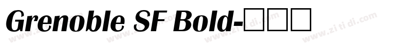 Grenoble SF Bold字体转换